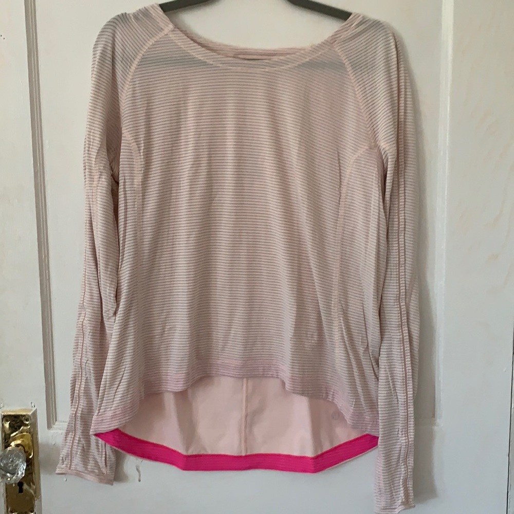 Lululemon Silver Lining Long Sleeve Parfait Pink